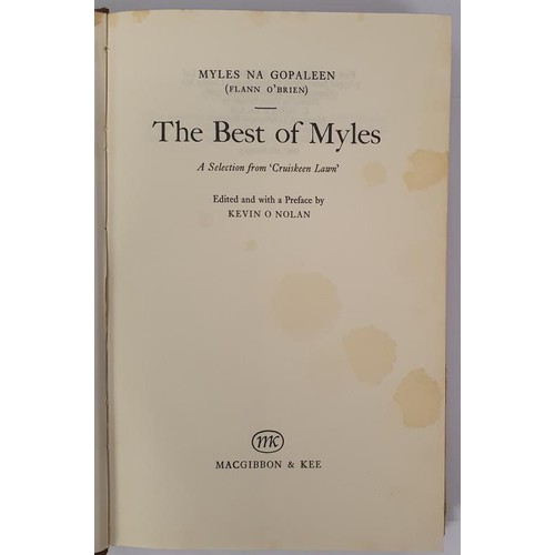 459 - The Best of Myles A Selection from Cruiskeen Lawn O'Brien, Flann Published by MacGibbon & Kee,19... 