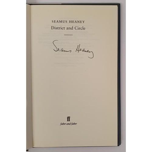 482 - District & Circle, Seamus Heaney, Faber & Faber, First Edition, Fourth Printing, 2006, Signe... 