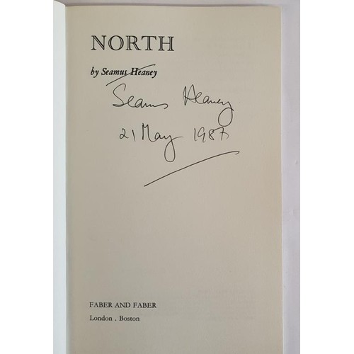 485 - Seamus Heaney North signed and dated PB