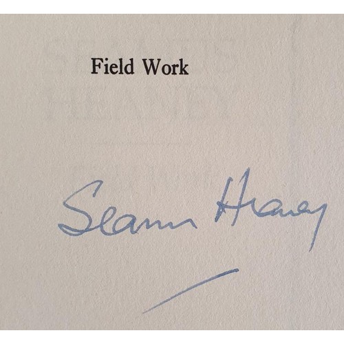 486 - Seamus Heaney Signed, Field Work (Faber & Faber. 1985). Signed by Seamus Heaney on half-title. O... 