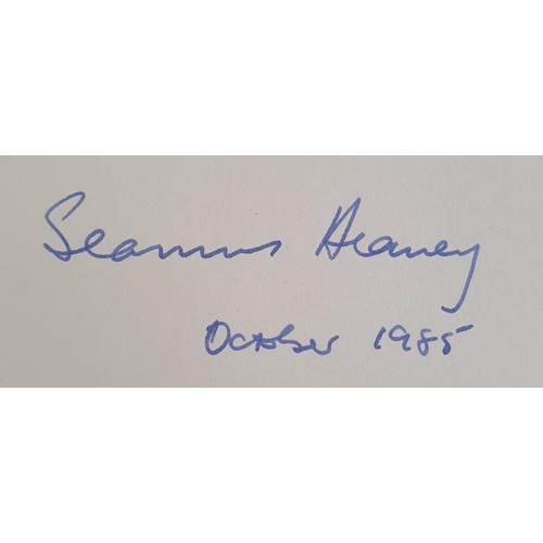 490 - Seamus Heaney, Hailstones, SIGNED 1984, Gallery Press, limited edition of 750 copies, in card wraps ... 