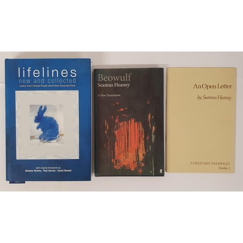 494 - An Open Letter, Seamus Heaney, A Field Day Pamphlet, 1983, Fine condition Beowulf, Seamus Heaney, Fa... 