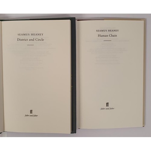 495 - Seamus Heaney 'District and Circle'; and 'Human Chain' Both 1st Ed in DJ