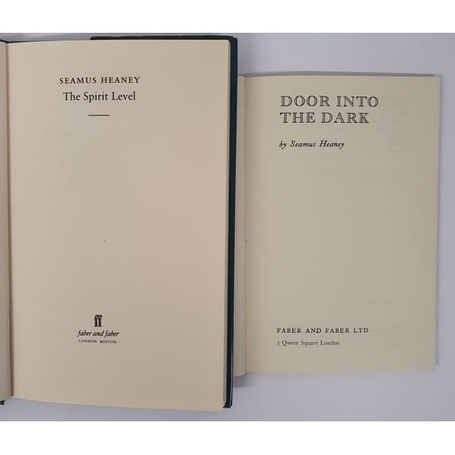 496 - Seamus Heaney The Spirit Level, 1996, 1st Edition in dust jacket. Price Clipped; Door into the Dark,... 