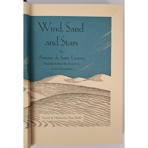 505 - WIND, SAND AND STARS Saint-Exupery, Antoine De Published by Reynal & Hitchcock, 1939. First Trad... 