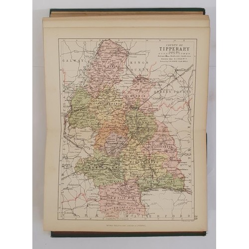 510 - P W Joyce. Philips Handy Atlas of the Counties of Ireland. George Philip, 1882