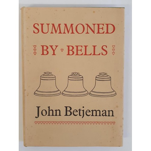 512 - SUMMONED BY BELLS. BETJEMAN, JOHN. Published by John Murray, Albemarle Street., London, 1960. FIRST ... 