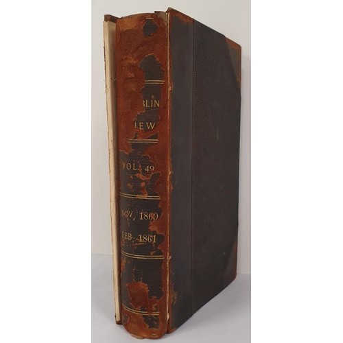 520 - The Dublin Review, Vol 49 November, 1860, and February, 1861. Thomas Richardson and Son, 1861. Front... 