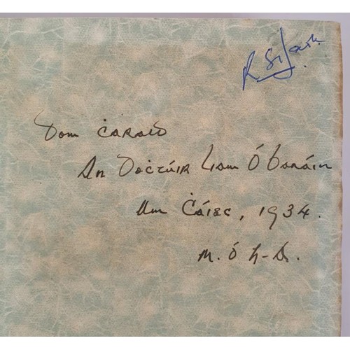 523 - De Blacam, Gaelic Literature Surveyed, c1930s; inscribed copy to Laois Doctor Liam O Bannain. Mac Do... 