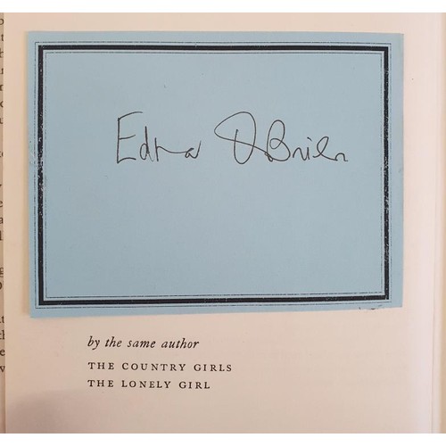 529 - Edna O’Brien; Girls in their Married Bliss, First edition, third impression, with signed bookp... 