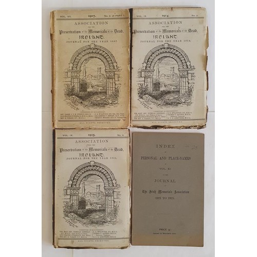 547 - Scarce illustrated journals of The Association for the Preservation of the Memorials of the dead : 1... 