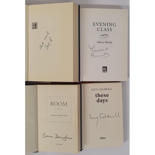 575 - ALL SIGNED TITLES: Evening Class by Maeve Binchy,1996; Room by Emma Donoghue,2010; These Days by Luc... 