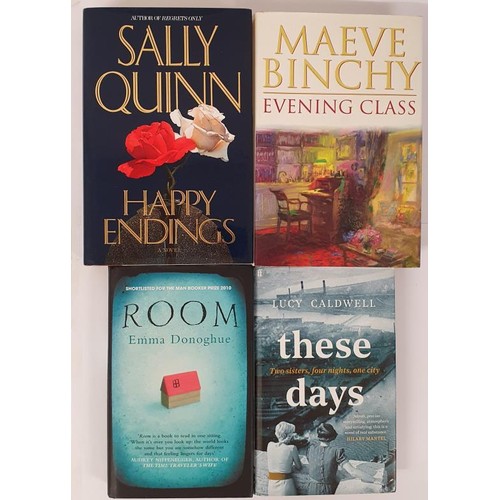 575 - ALL SIGNED TITLES: Evening Class by Maeve Binchy,1996; Room by Emma Donoghue,2010; These Days by Luc... 