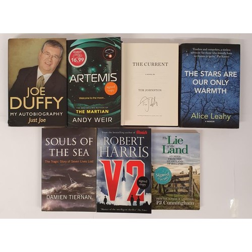 588 - All SIGNED Titles: Joe Duffy-My Autobiography Just Joe; The Stars are our only Warmth by Alice Leahy... 