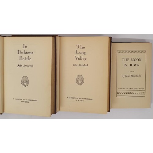 592 - John Steinback: In Dubious Battle, Collier and Son, 1936; The Long Valley, Collier and Son, 1938; Th... 