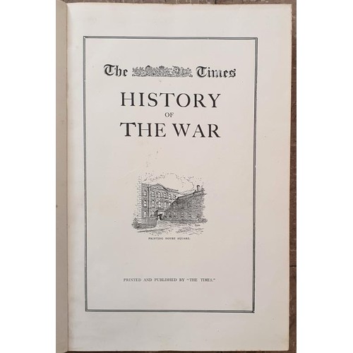 634 - The Times History Of The War Illustrated 21 Volume set 1914-1920.