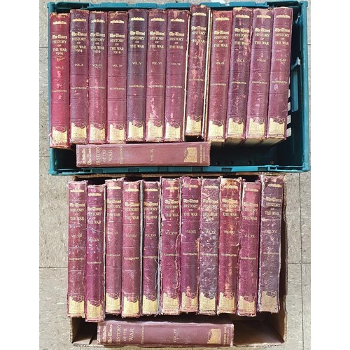 634 - The Times History Of The War Illustrated 21 Volume set 1914-1920.