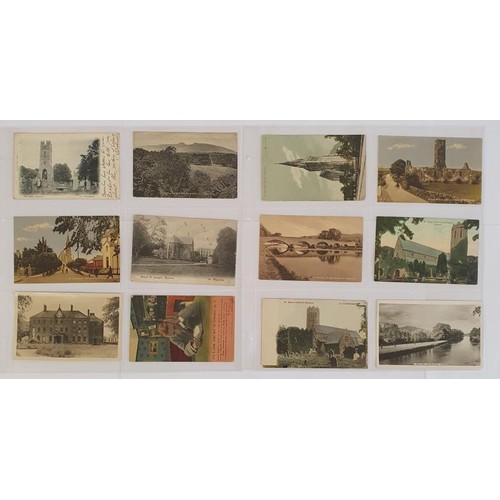 16 - Postcards - County Tipperary, a collection of Postcards which includes The Abbey Roscrea; R Suir and... 