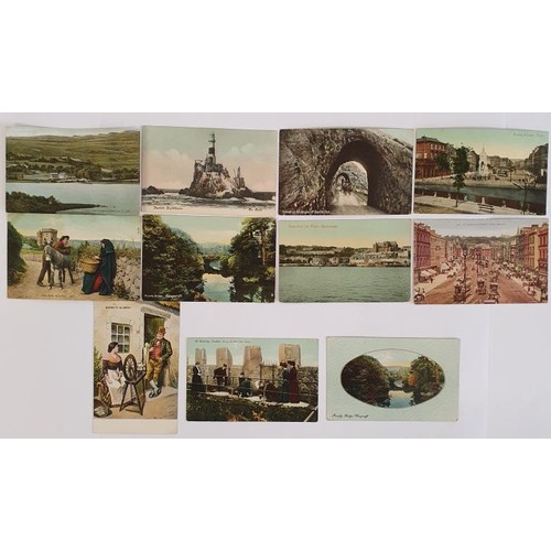 33 - Postcards - County Cork, a collection which includes Fastnet Lighthouse, Cronins Hotel Gougane Barna... 