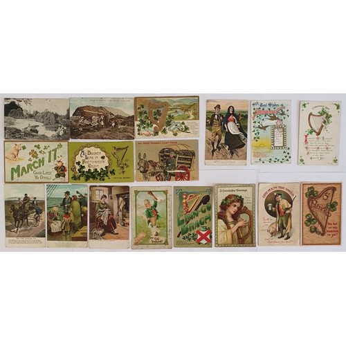 34 - A Collection of Vintage St. Patrick's Day and Greeting Cards from Ireland c.14 plus 