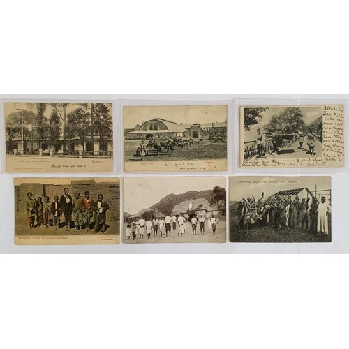 40 - African interest. A Mussoorie Dandy. 1909; Market Square Pretoria; Universities Mission to Central A... 