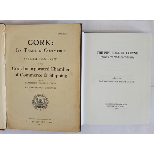 26 - Cork. Its Trade and Commerce. Official Handbook. Guy & Co. 1919. Folding maps, illustrations. [d... 