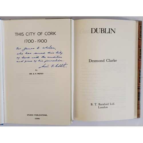 31 - Dr. S.F. Pettit. The City of Cork 1700 - 1900. 1977. 1st. Illustrated Author's signed presentation c... 