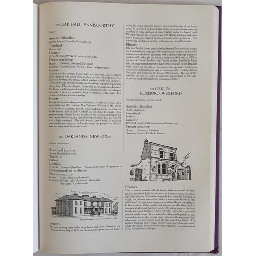 66 - Rowe and Scallan, Houses of Wexford, Ballinakella Press, 2004, large folio, houses described with or... 