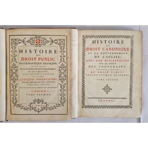 101 - Histoire du Droit Public Ecclesiastique Francois, Ou L'On Traite de sa Nature, de son Etablissement,... 