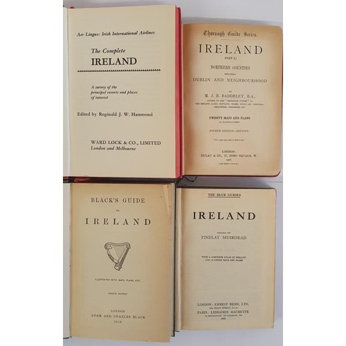 121 - 4 Guide books relating to Ireland : Baddeley. 1897, Black's Guide. 1910, Muirhead 1932 and Ward Lock... 