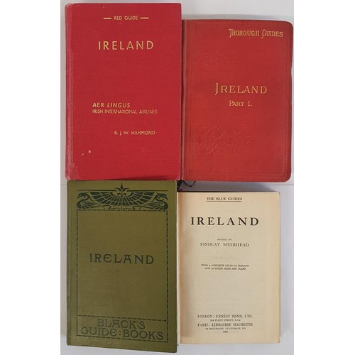 121 - 4 Guide books relating to Ireland : Baddeley. 1897, Black's Guide. 1910, Muirhead 1932 and Ward Lock... 