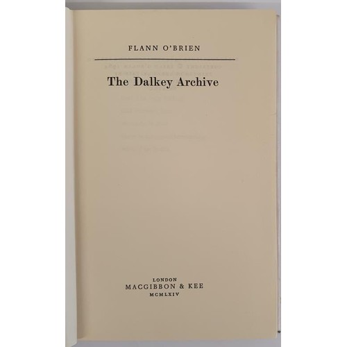 125 - The Dalkey Archive by Flann O'Brien. London MacGibbon & Kee. 1964. First edition in dj designed ... 