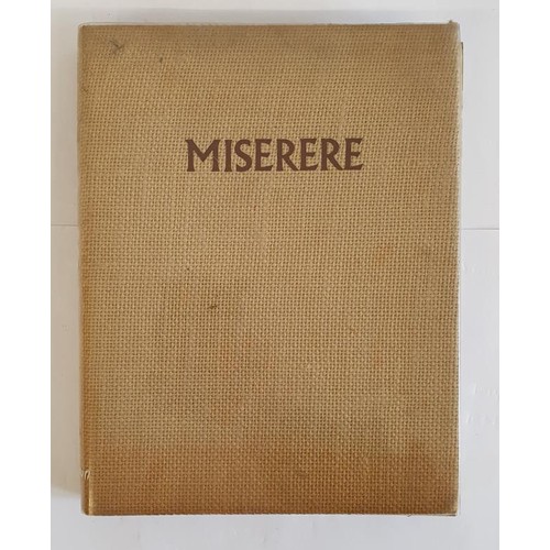 127 - Miserere Georges Rouault; De Brun, Padraig Published by Gill agus Macmillan, Dublin, 1971.Hardcover.... 