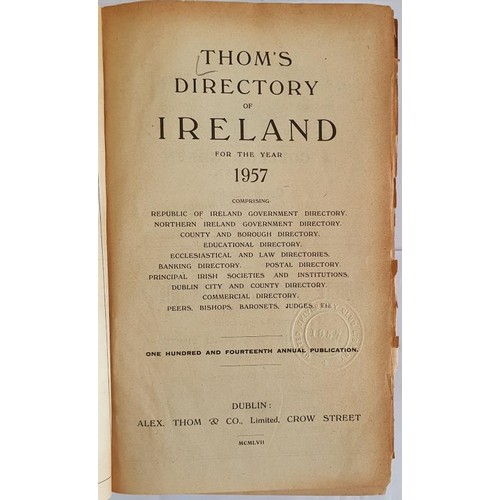 129 - Thom's Directory, Ireland. 1957