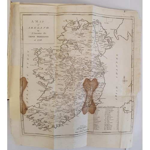 144 - Sir Richard Musgrave. Memoirs of the Different Rebellions in Ireland. Dublin. 1801. Folding maps &am... 