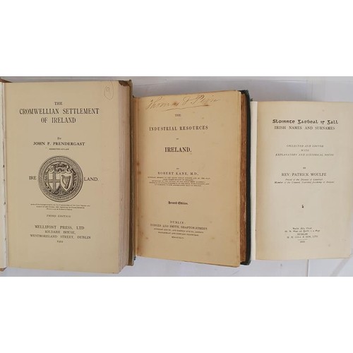 157 - Irish Interest: Irish Names and Surnamesby Rev Patrick Woulfe, 1923; The Industrial Resources of Ire... 