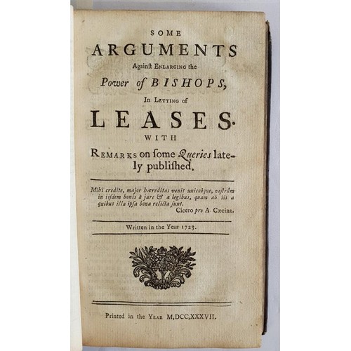 186 - A Collection of Tracts, Relating to Ireland among which are the Drapier’s Letters to the Peopl... 