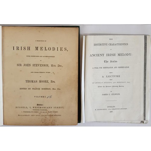 232 - A Selection of Irish Melodies with Symphonies and Accompaniments by Sir John Stevenson and character... 