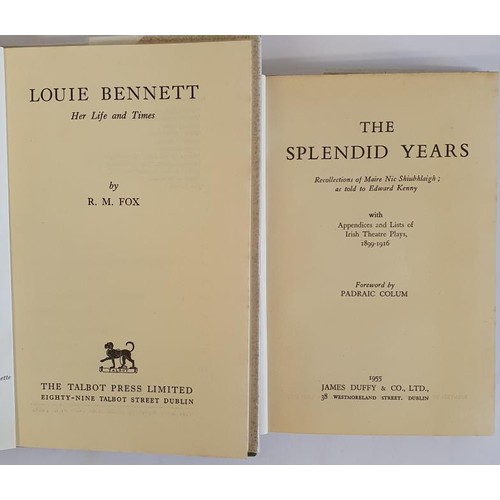 236 - The Splendid Years Recollections of Maire Nic Shiublaigh with appendices of Irish theatre plays 1899... 