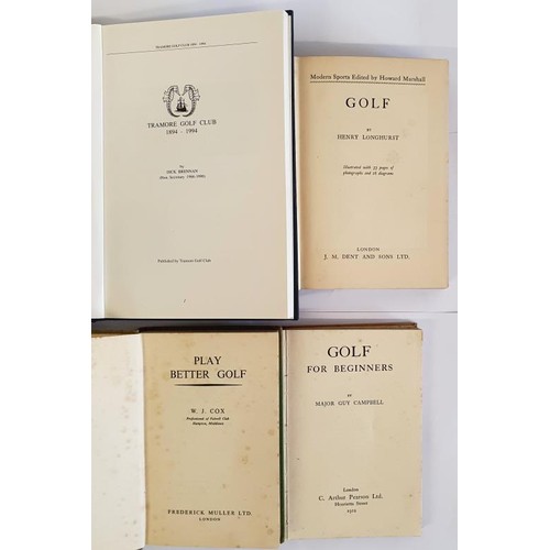 239 - Golf; Major Guy Cambell. Golf for Beginners,1922; Henry Longhurst, Golf Illustrated with 33 pages of... 