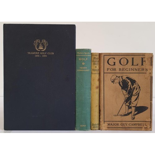 239 - Golf; Major Guy Cambell. Golf for Beginners,1922; Henry Longhurst, Golf Illustrated with 33 pages of... 