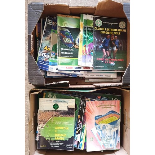 242 - GAA: An extensive Collection of Programmes covering Club and County Games , Hurling and Football fro... 