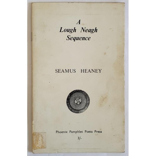 256 - Seamus Heaney: A Lough Neagh Sequence HEANEY Seamus Publication Date: 1969. First edition. 8vo., ori... 