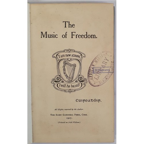 263 - Cuiseadoir. The Music of Freedom. Published Cork 1907 by rare Cork Printers : Risen Gaedheal Press. ... 