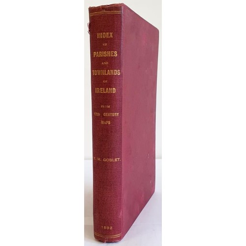 265 - A Topographical Index to the Parishes Townlands of Ireland. In Sir William Petty’s Mss. Barony... 