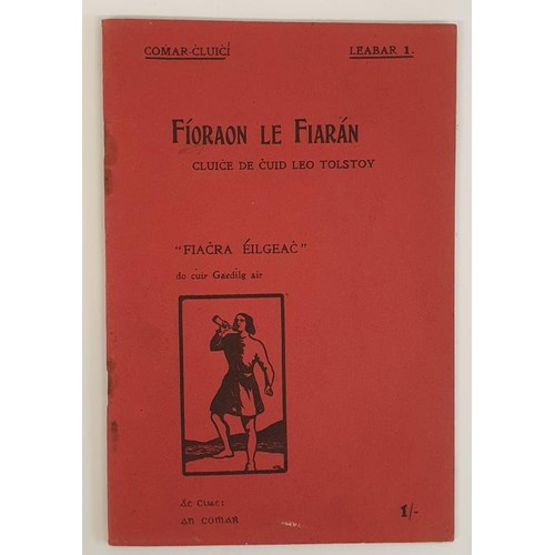 319 - [rare translation of Tolstoy into Irish]. Fíoraon le Fiarán Cluiche de Chuid Leo Tolst... 