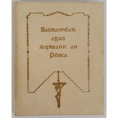 320 - [Attractive Galway printing] Sacraiméad agus Aifreann an Phosta. Laidin gus Gaedhilge. Galvia... 