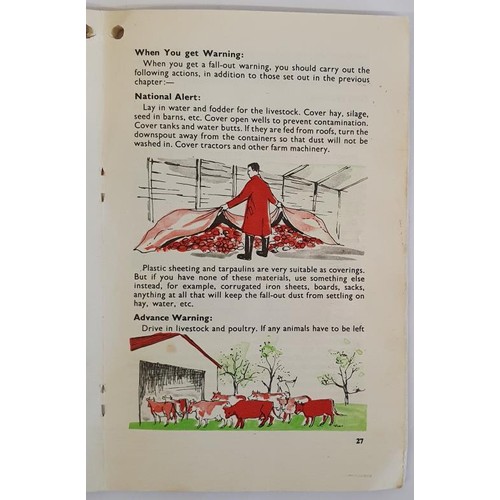 321 - Irish Interest: Survival in a Nuclear War-advice on protection in the home and on the farm. Booklet ... 