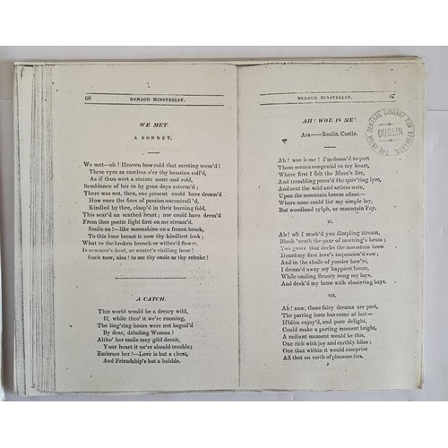 322 - Tipperary: Nenagh Minstrelsy: A Volume of Original Poems, Songs and Translations, Compiled,Revised a... 