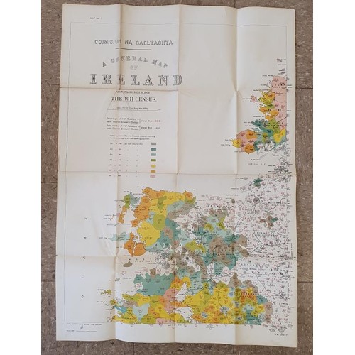 338 - Irish Maps: 1911-1925 Coimisiún na Gaeltachta, Maps of Ireland showing Irish speaking regions... 